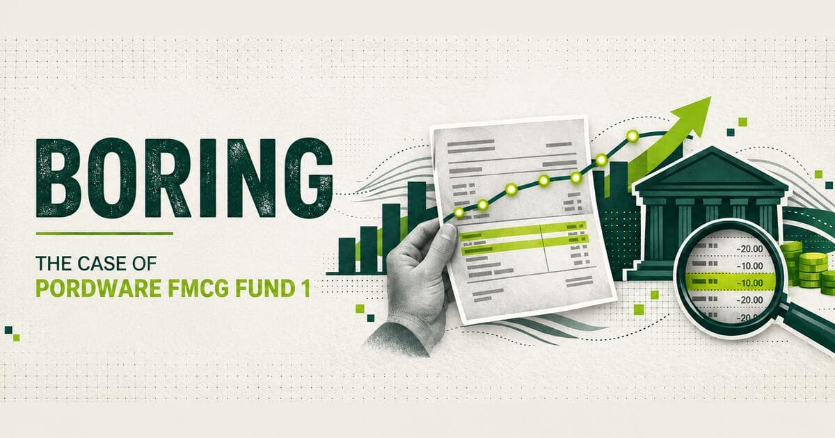 Why Pordware Is Betting on 'Boring': The Case for FMCG Fund I